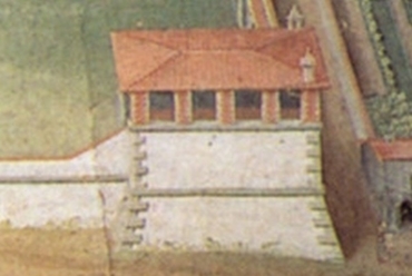 Poggio a Caiano és Villa Petraia  pihenő épületek, Fotó:Museo, Firenze Comera,                       G. Utens sorozat, Fotó: Wikipedia