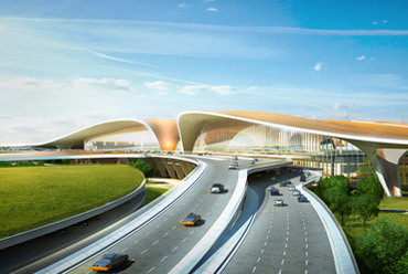Daxing Repülőtér terve, Peking. Forrás: www.dezeen.com