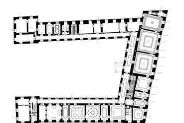 emeleti alaprajz- Esterházy kastély, Pápa - tervező: Kaló Judit Bernadett