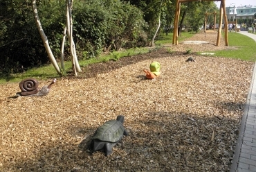 Szilas-patak kerékpáros közösségi park - közösségi zöldterület rehabilitáció