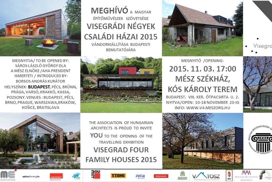 Vándorkiállítás: Visegrádi Négyek Családi Házai 2015