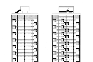 Blues Point Tower Apartments, McMahons Point, Sydney, 1961