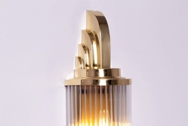 Petitot Wall light II., shiny brass