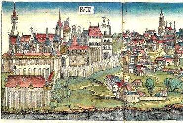Buda legkorábbi ismert ábrázolása Hartmann Schedel Világkrónikájában, 1493