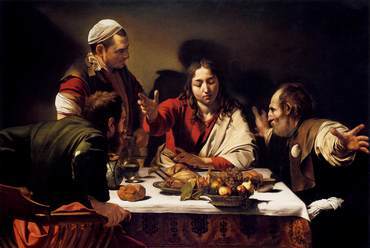Caravaggio: Emmausi vacsora, 1602, National Gallery, London