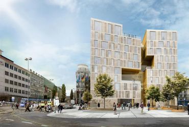 Königshof Hotel tervei - építész: Nieto Sobejano Architects