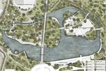 Városligeti-tó és környezetének tájépítészeti fejlesztési javaslata - építész: Garten Studio Kft.
