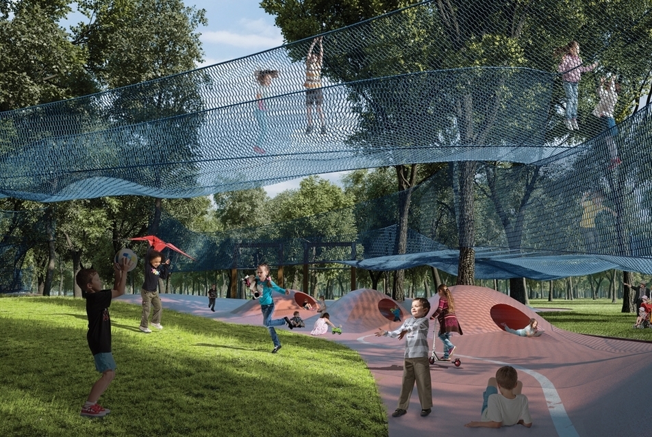 Városligeti Parkrehabilitációs Tervpályázat győztes terve - építész: Garten Studio Kft.