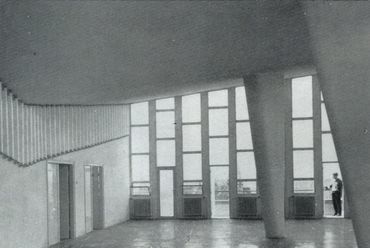 Gyógyászati Segédeszközök gyára, belső tér a tetőépítményben, 1964