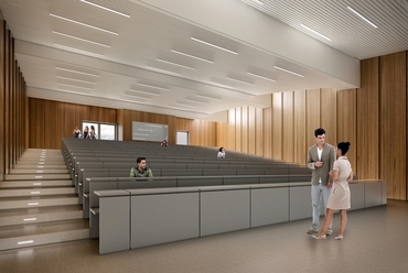 A Semmelweis Egyetem új épülete - Fragment Stúdió - látvány: Vörös Tamás