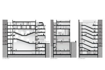 a-a metszet, b-b metszet, c-c metszet 