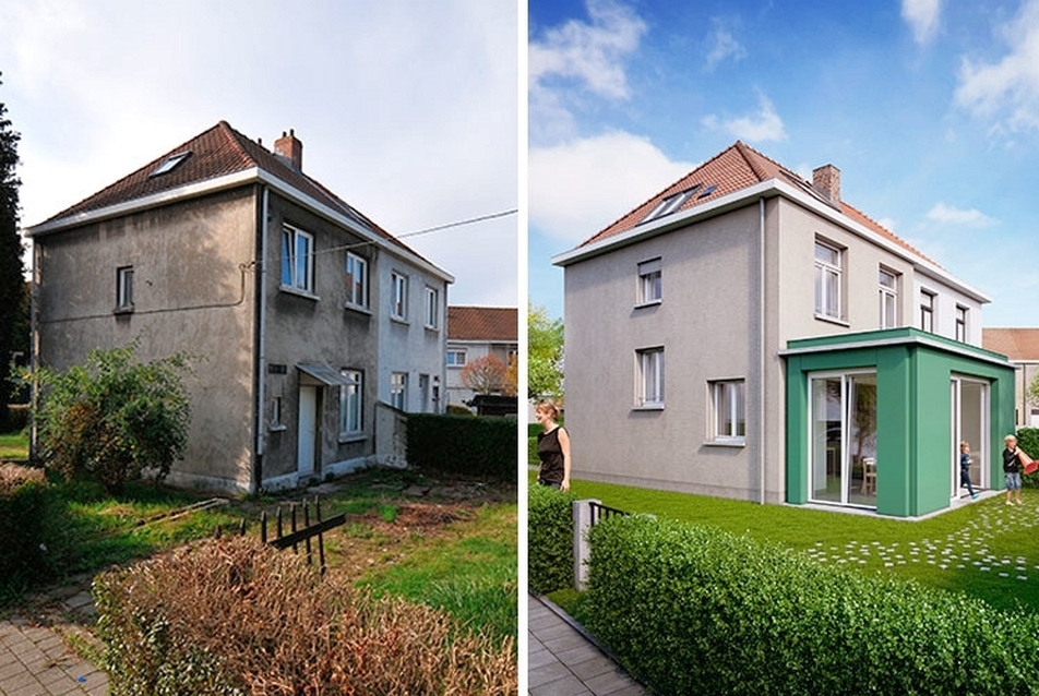 a RenovActive ház előtte és utána 