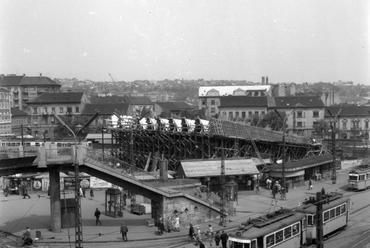 A Moszkva tér építése - forrás: Fortepan