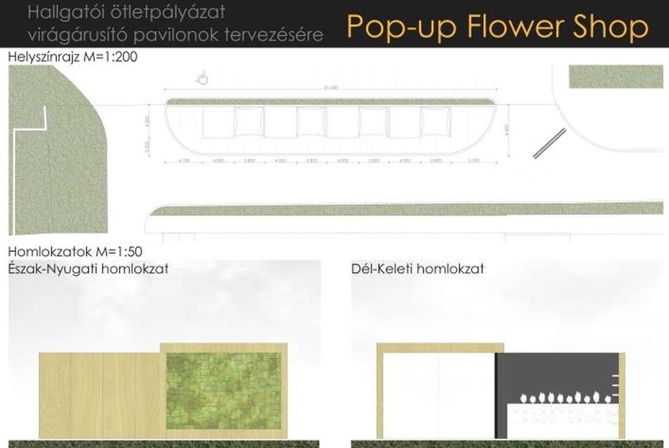 Pop-up Flowershop - tervező: Nagy Márton