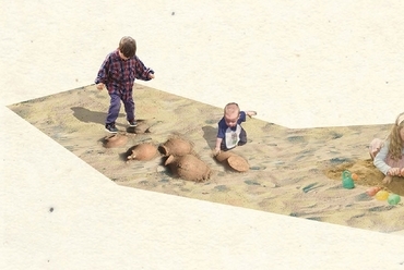 Múzeumkert ötletpályázat, régészeti játszótér kiscserekeknek - tervezők: Vincze Attila, Rahnama Azadeh, Bognár Emese