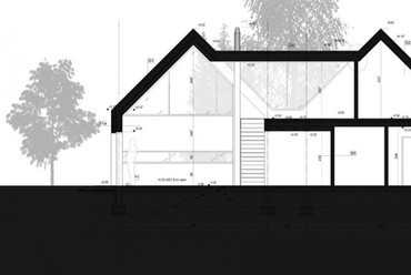RS+ Architects: családi ház, Tychy. Metszet