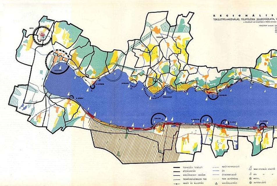 Balaton Regionális Terv - fotó: Magyar Építőművészet, 1958