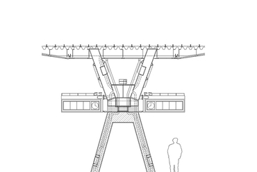 Graz Hauptbahnhof - tervek. Forrás: Zechner & Zechner 