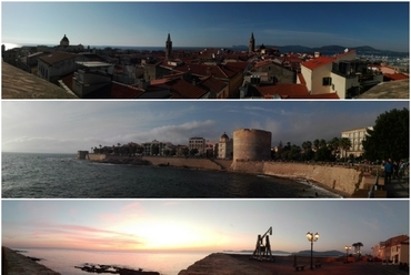 Alghero látképe és a bástyarendszer panorámaképei - fotó: Barci Boglárka