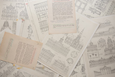 Az újkor építészete című kézirat oldalai - forrás: Lechner Tudásközpont / Kis Ádám