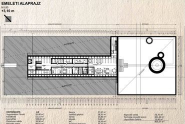 Védett Vezetési Pont, alaprajz - tervező: Barna Bettina