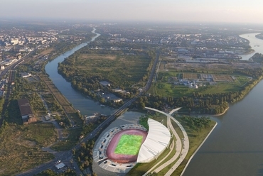 Budapesti Atlétikai Stadion - építész: Bordás Péter