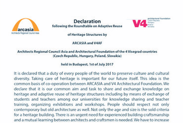 Építészeti örökség adaptív újrahasznosításáról szóló nyilatkozat