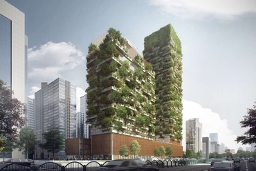 Vertikális erdő, Nanking - építész: Stefano Boeri Architetti