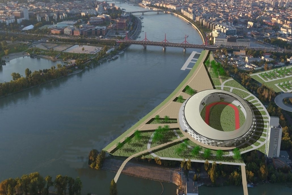 A brutalista építészet megidézése - Budapest Atlétikai Stadion