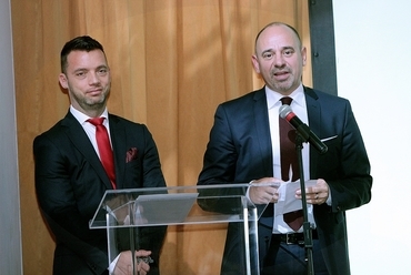 Az „IFK Talentum 2017” díjat Szeneczey Balázs főpolgármester-helyettes és Takács Ernő, az IFK elnöke közösen adta át