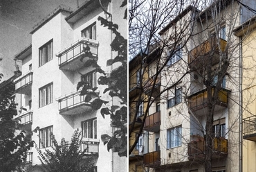Kotsis Iván: Bérház a Kanizsai utcában (1936) – egykor és ma – fotó: Lechner Tudásközpont