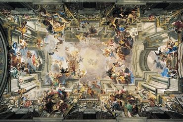 Róma, Szent Ignác templom mennyezeti freskója - Pozzo