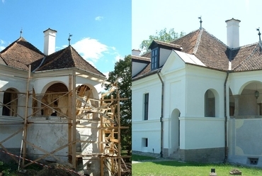 Miklósvári Kálnoky kastély felújítás alatt és után - fotó: Rusz-Ajtony Eszter