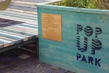 Platio napelemes burkolat a budapesti Deák téren, Hello Wood Pop Up Park