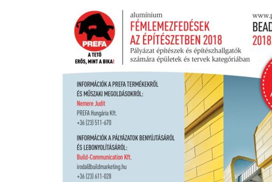 Határtalan realitás - Fémlemezfedések az építészetben 2018