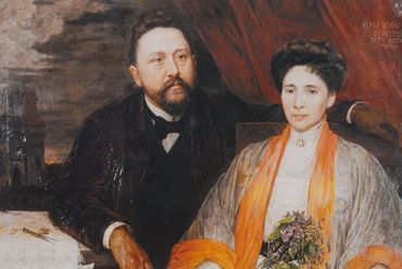 Alpár Ignác és felesége, Antónia