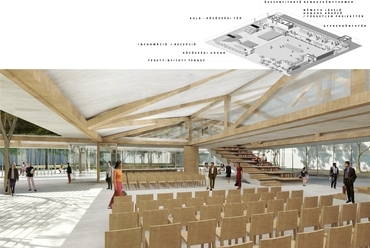 többcélú előadó tér, Könyvtár és tudásközpont Hódmezővásárhelyen - építész: TARKA Architects