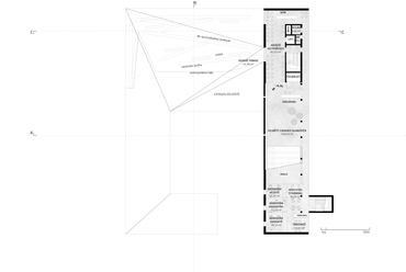 2. emeleti alaprajz, Könyvtár és tudásközpont Hódmezővásárhelyen - építész: TARKA Architects