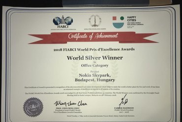 Nokia Skypark - FIABCI World Silver winner oklevél