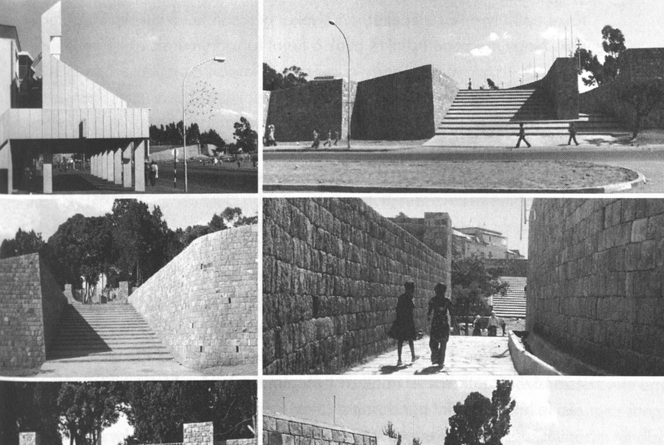 Addisz-Abeba, a Forradalom tere 1978 novemberében (forrás: Polónyi Károly: Építész-településtervező a perifériákon, Lechner Tudásközpont szakkönyvtára)