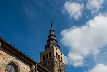 A budafoki evangélikus templom oldalhomlokzata - fotó: Kis Ádám (Lechner Tudásközpont)