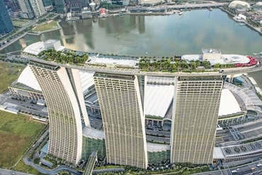 Marina Bay Sands Hotel (2010), Szingapúr - forrás: safdiearchitects.com