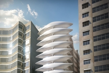 A Copacana Beach felé néző Casa Atlantica építése végül meghíúsult., forrás: zaha-hadid.com