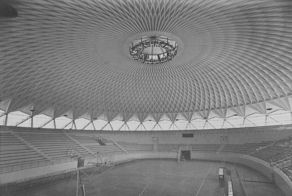 Az 1960-as római olimpia egyik stadionja, a Palazzetto dello Sport, 1958-59