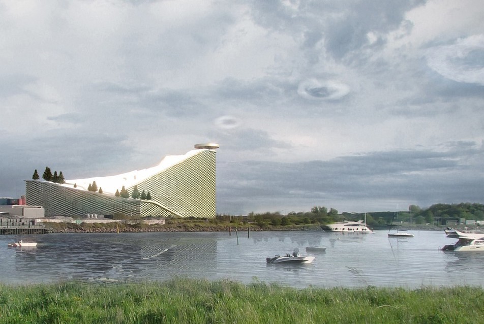 Amager Bakke, Koppenhága, Bjarke Ingels Group, 2017., forrás: architravel.com