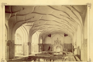 A Pénzügyminisztérium Szentháromság téri épületének belső tere az építkezés alatt, 1903., Forrás: Fortepán, BFL, jelzet: HU BFL-XV.19.d.1.01.