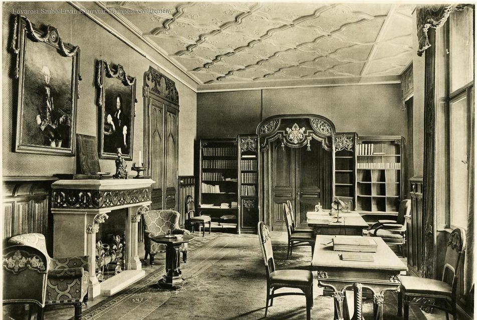 A Pénzügyminisztérium egyik irodája, 1908., Forrás: Budapest Képarchívum