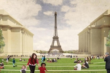 Ilyen lesz az Eiffel-torony környéke 2024-ben. 