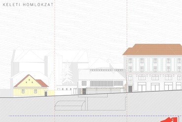 A kulturális- és történeti bemutatóközpont rajzai.