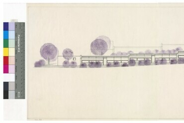 Rudolf Wäger: Ruhwiesen lakónegyed, Schlins, 1971–1973. Beépítési terv. Kép © Architekturzentrum Wien
